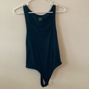 Jockey medium Black Bodysuit square neck NWOT
